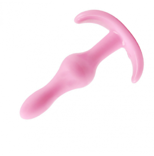 Soft Rubber Anal Plug For Men & Women Multimodels Available (Happy Sailor - Pink)